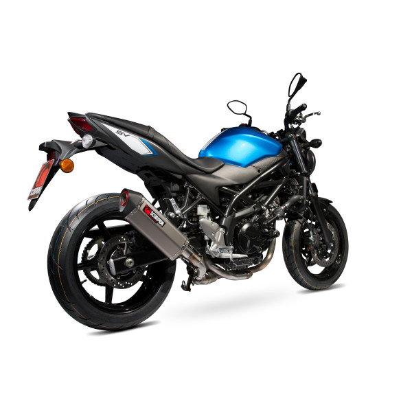 Scorpion Exhaust Suzuki SV650 (2016-2021) / SV650 X, (2018-2021) 2016 - 2021 Serket Parallel Slip-on Titanium Sleeve